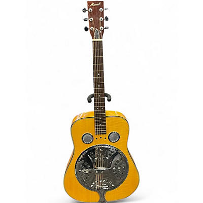 Used Morrell Music resonator natural flame maple Resonator Guitar