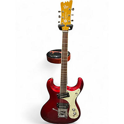 Used Mosrite '64 Reissue Type II Candy Apple Red Metallic Solid Body Electric Guitar