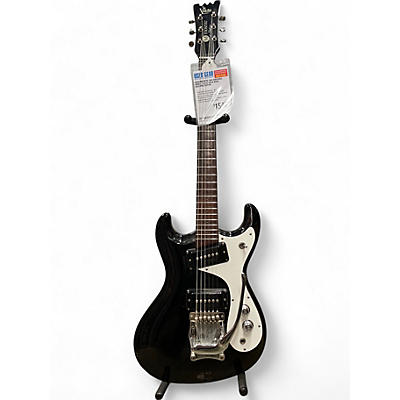 Used Mosrite THE VENTURES MODEL Black Solid Body Electric Guitar
