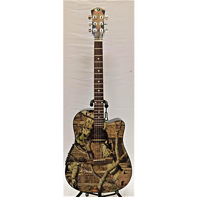 Used Mossy Oak MO1CE Camo Acoustic Electric Guitar