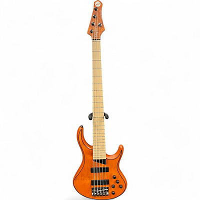 Used Mtd Kingston Z5MP Satin Amber Electric Bass Guitar