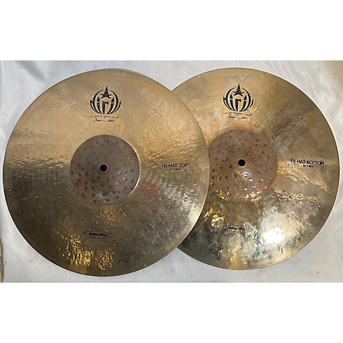 Murat Diril Used Murat Diril 15in D-20 HAND HAMMERED RAW BELL HI-HAT PAIR Cymbal 35