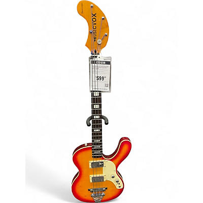 Used Musicvox Spaceranger Cherry Sunburst Electric Bass Guitar