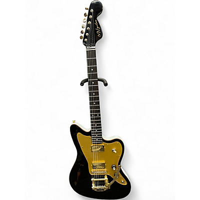 Used Mv Guitars J CUSTOM Black and Gold Hollow Body Electric Guitar