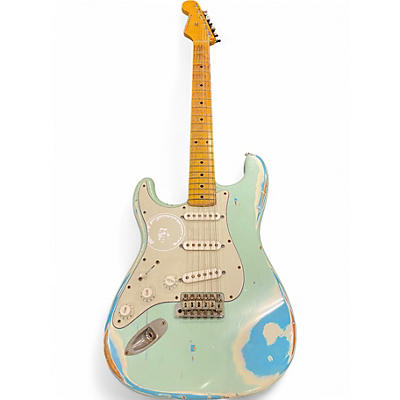 Used Nash Guitars S57 LH SSS HEAVY RELIC Blue Electric Guitar