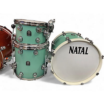 Used Natal Drums 3 Piece Cafe Racer Seafoam Green Drum Kit