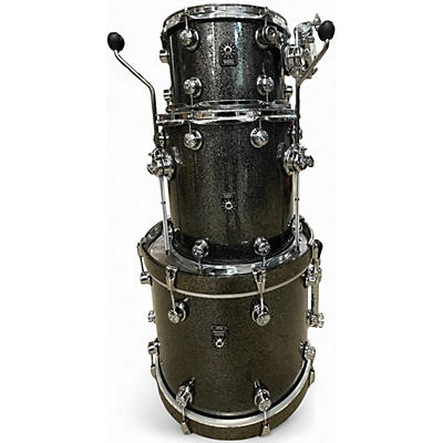 Used Natal Drums 3 Piece MAPLE TRADITIONAL JAZZ BLACK SPARKLE Drum Kit