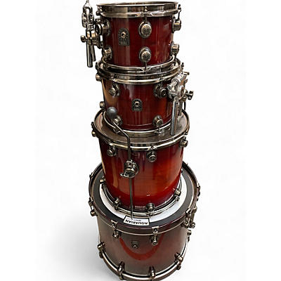 Natal Drums Used Natal Drums 4 Piece original series walnut exotic Sunburst Drum Kit