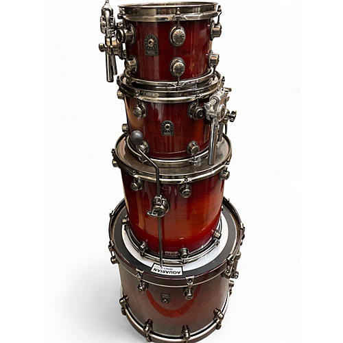 Natal Drums Used Natal Drums 4 Piece original series walnut exotic Sunburst Drum Kit Sunburst