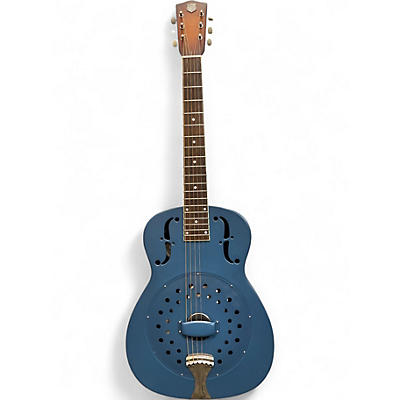 Used National Collegian satin blue Resonator Guitar