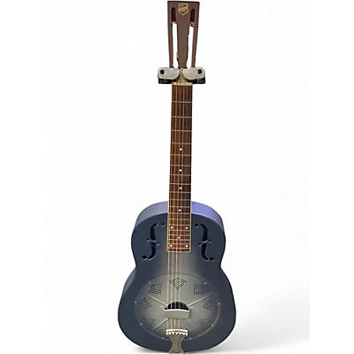 Used National Delphi  Blue Burst Resonator Guitar