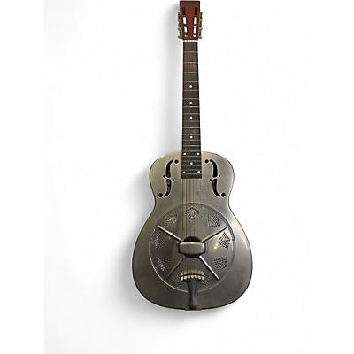 Used National NRP Single Cone steel dobro silver Acoustic Guitar