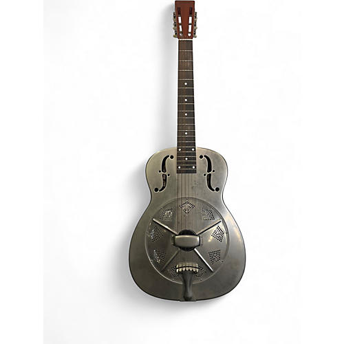 Used National NRP Single Cone steel dobro silver Acoustic Guitar silver