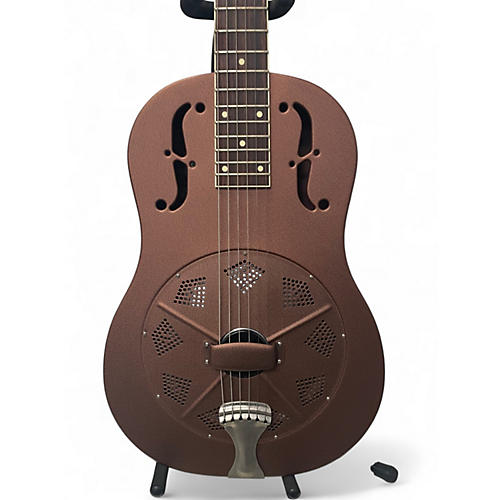 Used National Resophonic  DELPHI TAUPE Resonator Guitar TAUPE