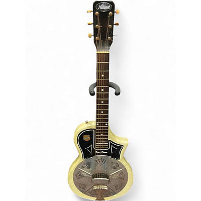 Used National Resophonic Style O White Resonator Guitar