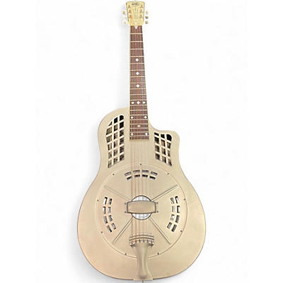 Used National Resorocket Silver Acoustic Electric Guitar