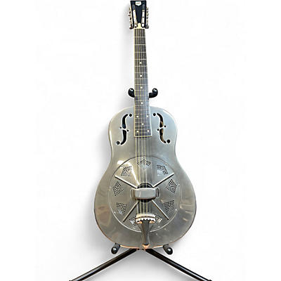 Used National Style O Brass Resonator Guitar