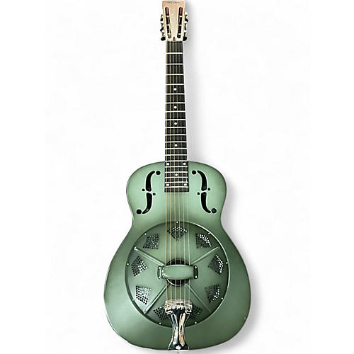 Used National nrp14 green Resonator Guitar green