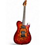 Used Neville T STYLE HONDURAN MAHOGANY RED BURST Solid Body Electric Guitar RED BURST