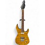 Used Nicholas Guitars Super Strat HT Amber Solid Body Electric Guitar Amber
