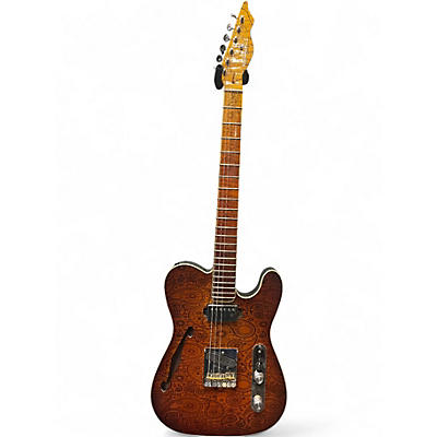 Used Nicholas SCRIBE Custom Graphic Hollow Body Electric Guitar