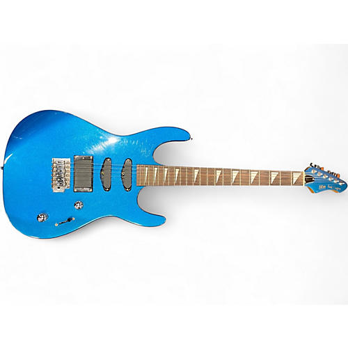 Used Nicon FAST FINGERS Placid Metallic Blue Solid Body Electric Guitar Placid Metallic Blue