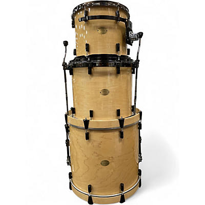 Used Noble & Cooley 3 Piece Custom CD Maple Natural with Sparkles Drum Kit