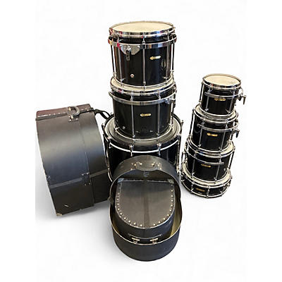 Used Noble & Cooley 7 Piece cd maple  gloss black Drum Kit