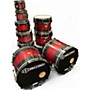 Used Noble & Cooley 9 Piece CD Maple Black Cherry Drum Kit Black Cherry