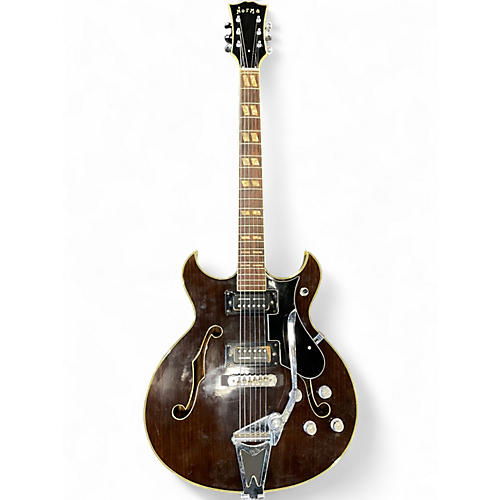 Used Norma EG665 Walnut Hollow Body Electric Guitar Walnut