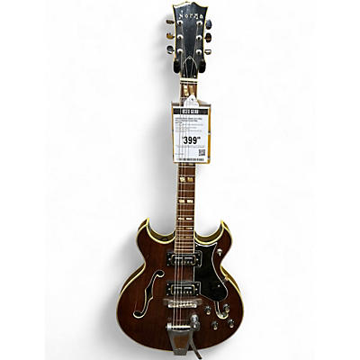 Used Norma EG680 Natural Hollow Body Electric Guitar