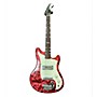 Used Norma Used Norma Electric Double Cut Red Pearloid Solid Body Electric Guitar Red Pearloid