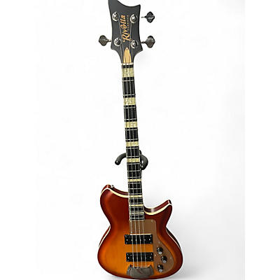 Used Novo Rivolita Cherry Sunburst Electric Bass Guitar