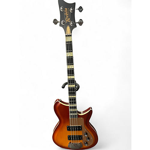 Used Novo Rivolita Cherry Sunburst Electric Bass Guitar Cherry Sunburst