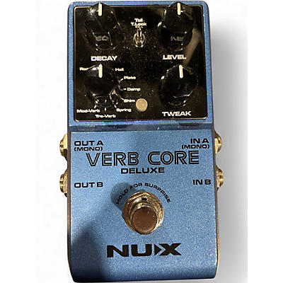 Used Nux Verb Core Deluxe with 8 Different Reverbs and Freeze Effects Effect Processor