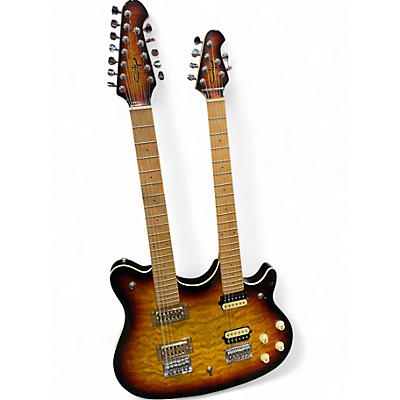 Used OLP DOUBLE NECK 6/12 Sunburst Solid Body Electric Guitar