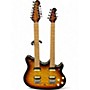 Used OLP DOUBLE NECK Sunburst Solid Body Electric Guitar Sunburst