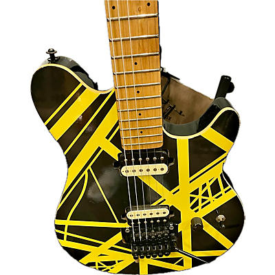 OLP Used OLP EVH WOLFGANG BLACK AND YELLOW Solid Body Electric Guitar