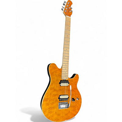 Used OLP MM1 Amber Solid Body Electric Guitar