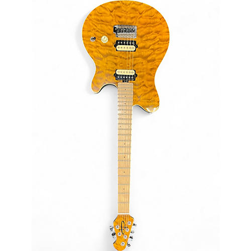 Used OLP MM1 Trans Orange Solid Body Electric Guitar Trans Orange