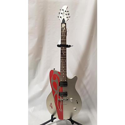 OLP Used OLP ORANGE COUNTY CHOPPERS SILVER AND ORANGE Solid Body Electric Guitar