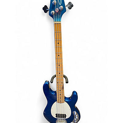 Used OLP StingRay Metallic Blue Electric Bass Guitar