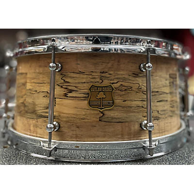 OUTLAW DRUMS Used  OUTLAW DRUMS 7X14 Spalted Maple Stave Spalted Maple