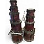 Used Ochocatorce 9 Piece CUSTOM MAPLE WALNUT 9 PIECE PURPLE STAIN Drum Kit PURPLE STAIN