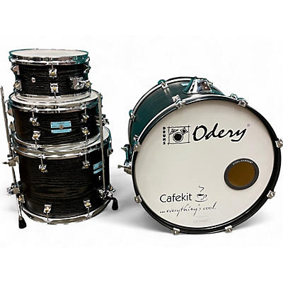 Used Odery 4 Piece CAFEKIT EXPANSION Black Drum Kit