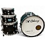 Used Odery 4 Piece CAFEKIT EXPANSION Black Drum Kit Black