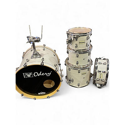 Used Odery 5 Piece Jam Session White Drum Kit