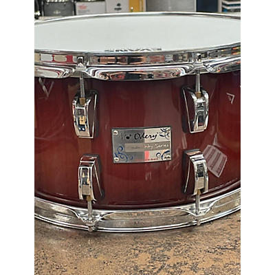 Used Odery Drums 14X7.5 Eyedentity Series Nyatoh Snare Drum Red River