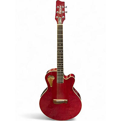 Used Olympia By Tacoma OMC-11CE6 Red Acoustic Electric Guitar