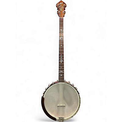 Used Ome Juniper Wizard Openback Plectrum Natural Banjo